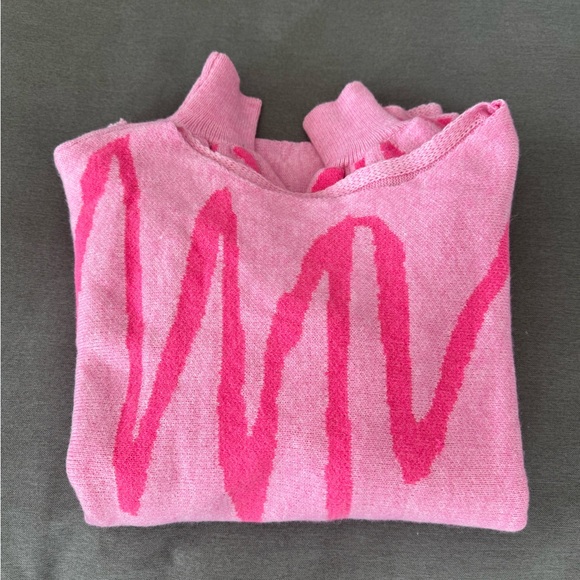 Pink Off-Shoulder Sweater - Picture 2 of 6